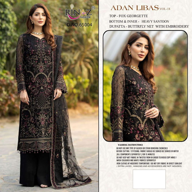 Rinaz Adan Libas Vol 18 Wholesale Georgette Pakistani Suits